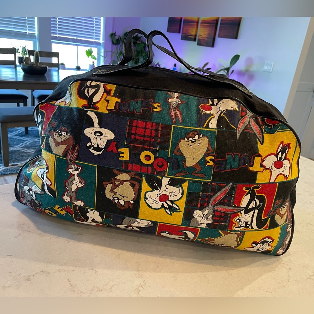 Vintage Looney Toons Duffle Bag